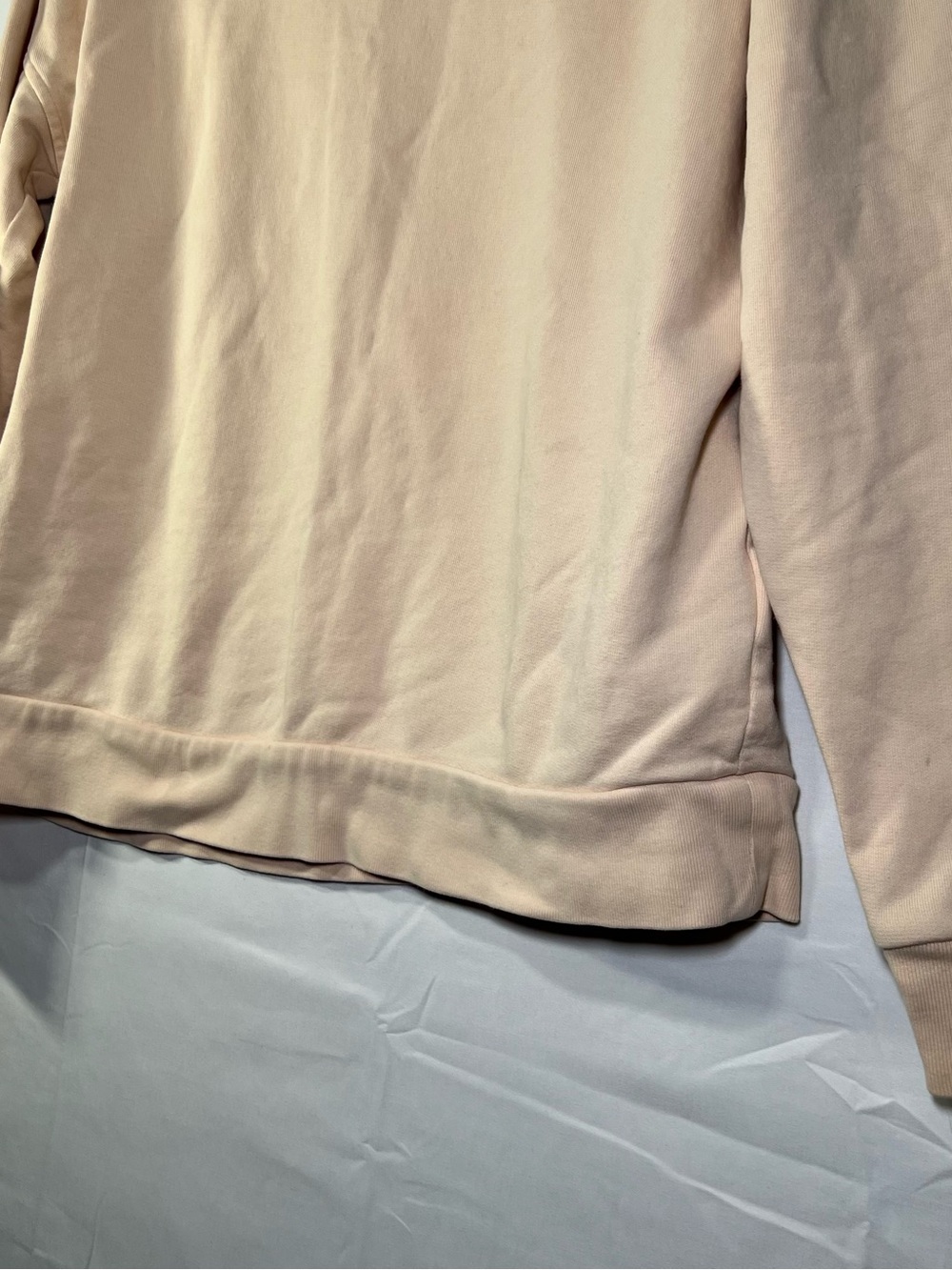 Reformation Jeans Organic Cotton Crewneck Sweatshirt Cream Beige XS - Picture 7 of 15